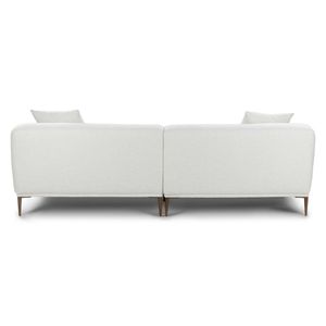 Juego de Sofás Minimalistas de Tela Blanca con Tapicería de Poliéster para Sala de Estar, Dormitorio, Oficina, Salón y Muebles de Interior - Product Image 3