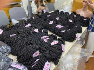 Extensiones de cabello Remy virgen de Vietnam 100%, doble dibujado, alta calidad, tejido suelto de onda profunda, materia prima suave, sensación de mano - Product Image 4