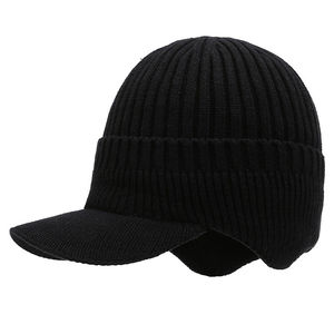 Gorro de Invierno de Alta Calidad para Protección de Orejas, Gorro de Acrílico Liso con Estampado y Bordado OEM de Fábrica, Gorro Jacquard - Product Image 5