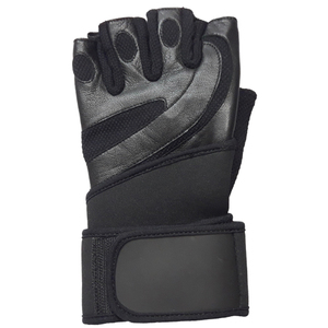 Gants de cyclisme de sport demi-doigts avec coussinet en gel en cuir synthétique antidérapant pour le fitness unisexe - Product Image 3