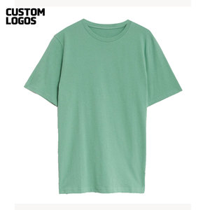 Camiseta 100% Algodón, Corte Regular, Transpirable, Cuello Redondo, Camiseta Lisa de Mezcla de Algodón, Camiseta con Cuello Redondo - Product Image 3