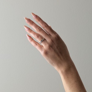 Conjunto de anillo de compromiso de eternidad esmeralda de alta calidad Moissanite 14K oro boda joyería laboratorio cultivado diamante proveedor a granel - Product Image 6