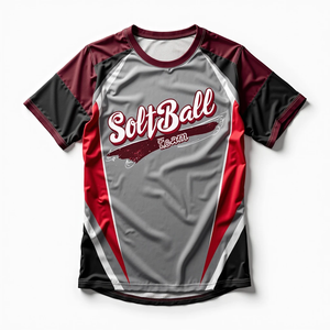 Camisetas deportivas sublimadas personalizadas para hombre, para fútbol, softbol, baloncesto, pesca, 100%, cuello redondo transpirable cómodo - Product Image 1