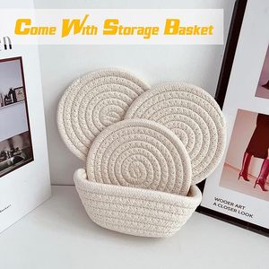 Best Theme Design Cotton Rope <b>Table</b> <b>Coaster</b> Best for Parties and Other Functions Tableware Decorative Beast Design <b>Coaster</b> - Product Image 5