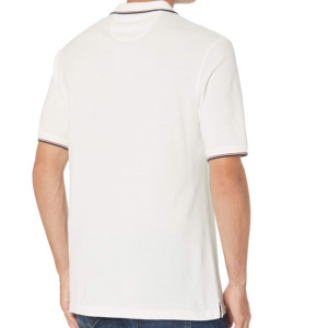 High Quality Men's Casual <b>Summer</b> for Shirts Custom Short Sleeve Anti-Shrink Breathable 180g Embroidery <b>Decoration</b> Solid Knitted - Product Image 2