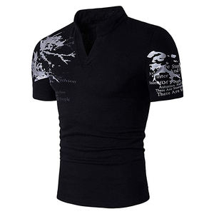 Camisetas de poliéster 100% algodón éxito de ventas para hombre servicio OEM logotipo personalizado bordado e impreso patrón sólido para polos - Product Image 1