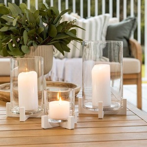 Porte-bougie en aluminium avec couvercle en verre - Product Image 3