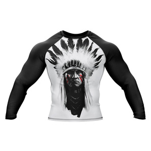 Rashguard pour homme à séchage rapide et confortable à vendre, rashguard à manches longues pour homme de couleur unie pour les vêtements de fitness 2025 - Product Image 1
