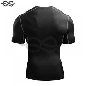 Hauts de compression à manches courtes pour hommes Sportswear Bodybuilding Tee Quick Dry Athletic Tops Gym Training Running - Product Image 5