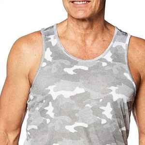 Men's <b>Camouflage</b> Print Sleeveless Tank Top O-Neck Quick Dry Knitted Casual Sport <b>Shirt</b> - Product Image 4