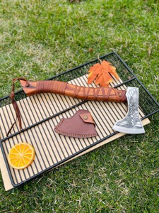 Double Headed <b>Viking</b> <b>Axe</b>, Bearded <b>Axe</b> Etching On Blade Carbon Steel Double Blade <b>Viking</b> <b>Axe</b> Gift for Him, Christmas Gift - Product Image 6