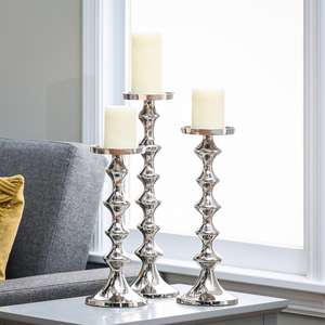 Vente chaude Design Moderne Blanc Enduit En Aluminium Bougeoir Nouvelle Arrivée De Mariage Décorer Stand Meilleur Prix De Gros - Product Image 5