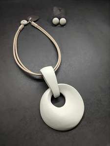 Respuesta rápida, recién lanzado, múltiples formas, tonos, cuentas de resina, collar de mujer, declaración, collares de cuentas gruesas, joyería de moda - Product Image 6