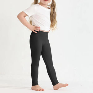 Leggings para Bebés y Niñas Pequeñas, Tejidos, Lavados, Elásticos, Transpirables, Impermeables, de Secado Rápido, Cintura Alta, Largo Completo - Product Image 1