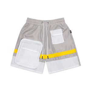New Arrival Custom Unisex Nylon Shorts with Multi Round Pockets Made in Pakistan-Men <b>Windbreaker</b> Shorts - Product Image 3