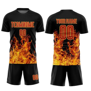 Uniforme de equipo de fútbol transpirable y de secado rápido para adultos, camisetas y camisetas de corte automatizado, ropa de fútbol - Product Image 5