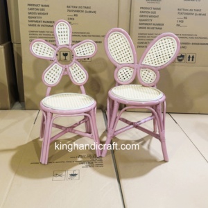 Silla Infantil de Ratán Moderna Hecha a Mano para Eventos al Aire Libre y en Interiores, Cumpleaños, Bodas, Recepciones - Fábrica OEM en Vietnam - Product Image 3