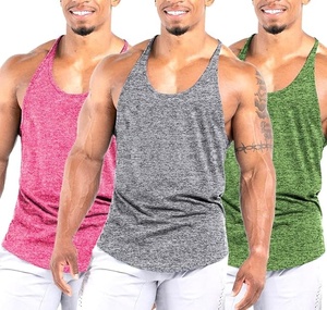 Camiseta sin mangas de gimnasio con espalda en Y personalizada para hombres, larguero muscular de secado rápido para culturismo y entrenamiento, chaleco y camiseta de entrenamiento - Product Image 5