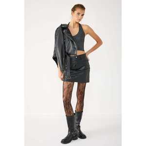 Blusa Brillante Informal con Cuello Halter y Logotipo Frontal - Product Image 2