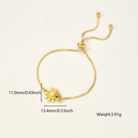 Bracciali e Braccialetti Personalizzati con Catene a Maglia Box in Ottone, Ciondoli a Forma di Cavallo, Placcati Oro 18k, con Motivi Ape, Margherita e Ferro di Cavallo per Donne e Ragazze