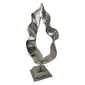 Idées de décoration pour la maison Feuille de métal Accent Figure Intérieur Home Office Salon Chambre Métal Artisanat Abstrait Argent Sculpture Dernières - Product Image 3