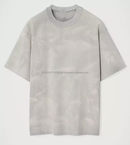 Camiseta de Hombre con Efecto Ácido, Estilo Informal, Ajuste Relajado, Prenda de Moda Urbana - Product Image 6