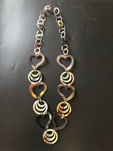 100% Collier en corne de buffle naturelle Bijoux à la mode fabriqués en Inde avec Agate Buffa - Product Image 2