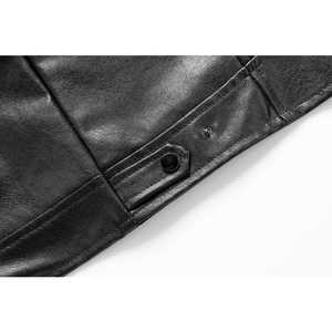 2025 nouveauté hiver manteaux personnalisés veste en cuir personnalisé équitation motard moto hommes Faux cuir vestes - Product Image 6