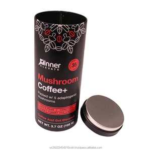 Wholesale Custom Small Round Tin Tea <b>Box</b> Empty Black <b>Metal</b> Can for Loose Tea for Food Candy Cookie Chocolate Storage - Product Image 5