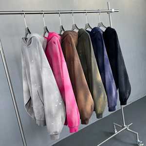 Vente en gros Nouveautés Arrivées récentes Sweat-shirts pour hommes en coton 100% délavé à l'acide Prix de gros Coupe classique Streetwear d'hiver Adultes - Product Image 4