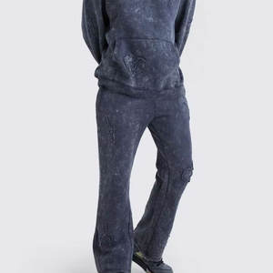 Ensembles de survêtements personnalisés avec logo, survêtement pour hommes, vêtements de sport, jogging, survêtement délavé à l'acide, survêtement délavé 2026 - Product Image 5