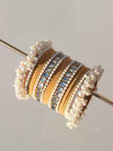 Vente en gros d'ensemble de bracelets de style indien Churiya pour mariage dernier modèle bijoux pour femmes fabriqués à la main ensembles de bracelets de mariée pour dames - Product Image 3