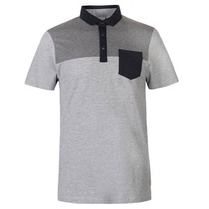 T-shirt de golf pour homme 100 % coton, tricoté de haute qualité, personnalisable, col rigide, manches courtes, anti-rétrécissement, anti-plis, couleur unie - Product Image 1