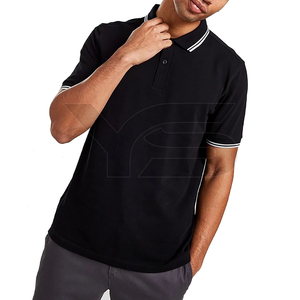 Décontracté pour hommes de première qualité pour Polo T-Shirt personnalisé coton/Spandex tissu mixte maillot de haute qualité brodé pour le golf - Product Image 3