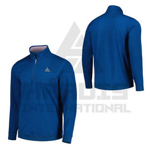 แจ็กเก็ตกันลมซิปครึ่งตัวสำหรับผู้ชายแจ็คเก็ตซิปครึ่งขอบสีชมพูแฟชั่นล่าสุดออกแบบได้ตามต้องการ - Product Image 1