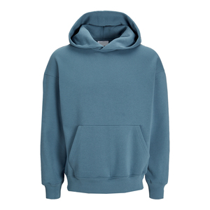 เสื้อฮู้ดดี้ปักลายแบบยูนิเซ็กซ์สำหรับผู้ชาย ทรงโอเวอร์ไซส์ แขนยาว คอวี กระเป๋าเสื้อ ดีไซน์เรียบง่าย ทรงหลวม ผ้าหนา - Product Image 1