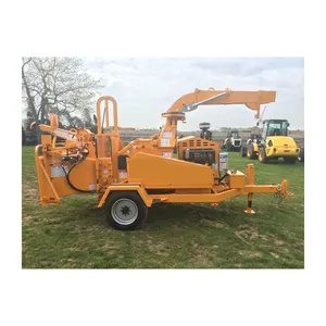 TUV CE Approved Small Movable Manual Forest Used Tree Stump Branches chipping wood chipper