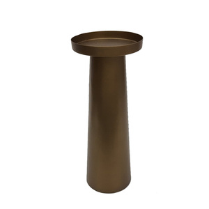 Candelabros de pilar de Color dorado de aluminio de diseño elegante con diferentes tamaños para artesanías de Decoración de mesa de hogar y boda - Product Image 2