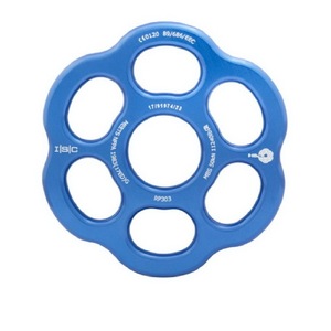 Équipement et accessoires d'escalade Halo 50 KN, plaque moyenne ISC ALU-ANOD avec 6 trous, 144 cm, 221 g, CE0120 FS - Product Image 1