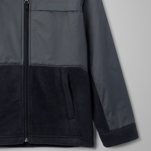 Sweat-shirt pour garçons à blocs de couleur avec logo personnalisé, prix de gros / Vêtement décontracté avec poches et fermeture éclair, prix avantageux 2026 - Product Image 3