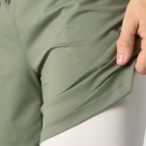 New Design Men's Reflective <b>Shorts</b> 2 in 1 Safety Features for Night Runs with Inner <b>Compression</b> Liner - Product Image 2
