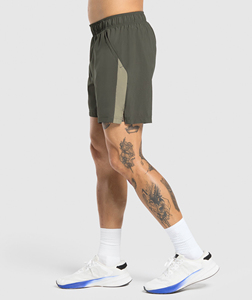 Pantalones Cortos Deportivos 2 en 1 para Hombre, de Secado Rápido, con Forro, Pantalones Cortos de Entrenamiento con Bolsillos con Cremallera y Presilla para Toalla, Ropa Deportiva - Product Image 2