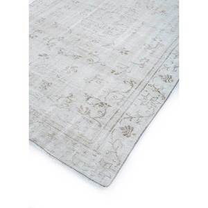Vintage Ivory Hand Knotted Wool <b>Rug</b> Pae-344 with Floral Pattern for Home Use - Product Image 2