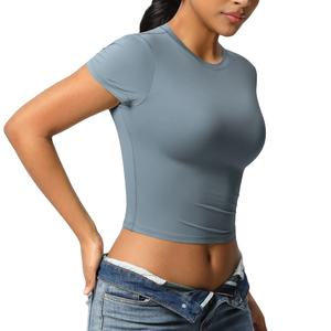 Camisetas Cortas Deportivas Casuales Transpirables de Alta Calidad para Mujer, 100% Algodón, Ecológicas, Estilo Urbano - Product Image 4