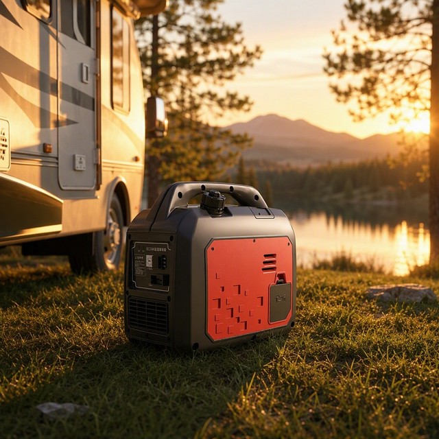 24V 1800W Low Voltage Portable Gasoline Generator Auto Start 5L Tank 50Hz Silent Inverter 3600 RPM Power Unit for RV and Boat