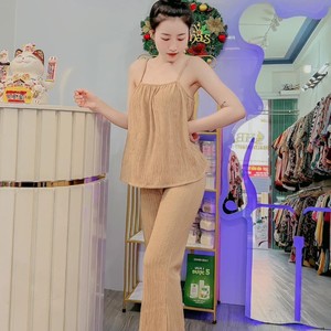 Freesize Ensemble pour femmes Usine Naturel Lavable Emballage personnalisé Vietnam Fabricant Ensemble pour fille 2 pièces de long - Product Image 3