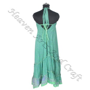 SD011 indien pakistanais coton Saree/Shari/Shari Hippy Boho Style moderne nouvelle robe en soie Vintage avec Style indien moderne - Product Image 4