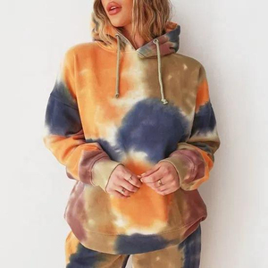 Sudadera Corta con Capucha Tie-Dye de Alta Calidad para Mujer, Hecha a Medida, Nueva Moda Otoñal, Sudaderas Casuales Ecológicas - Product Image 2
