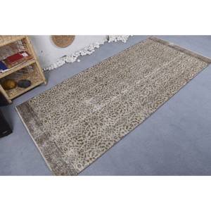 Alfombra turca Vintage marrón Beige clásica 3,7X8,2 pies estilo bohemio pasillo rectangular hecho a mano para adolescentes que viven junto a la cama alfombra - Product Image 2