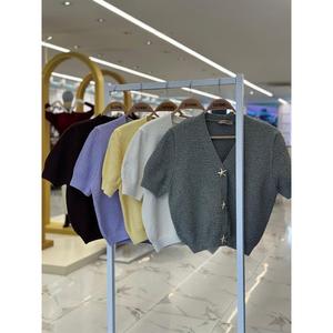 Cardigan en tricot boutonné doré style décontracté Asterya 5182 - Product Image 2